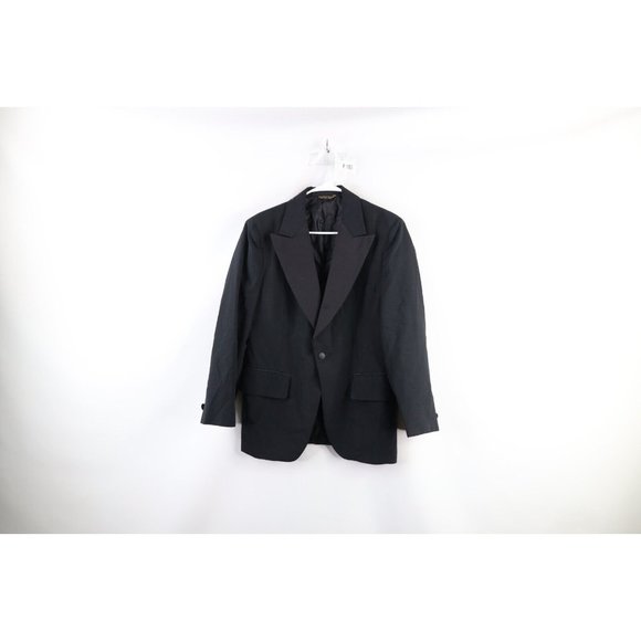 Vintage 50s Rockabilly Mens Size 40S Wool Prom Tuxedo Smoking